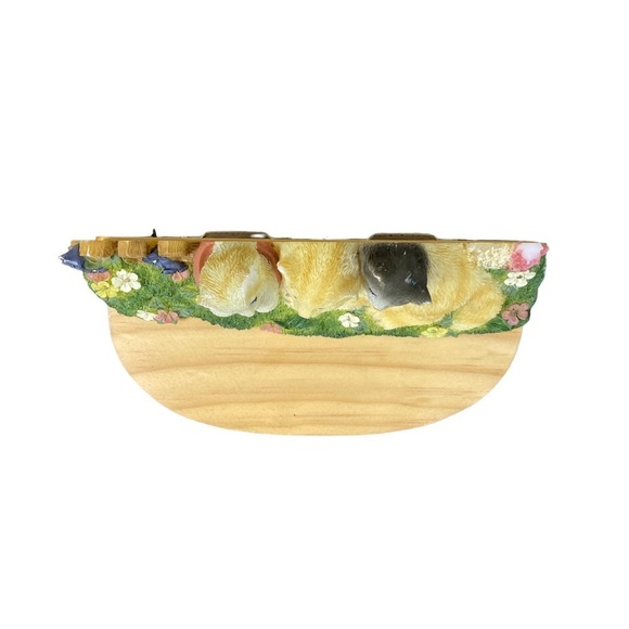 Crossroads Wood Ceramic House Home Cats Key Holder Shelf Decor. - Picture 6 of 9